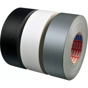 Gaffer juosta Tesa 53949 — 50 m x 50 mm, sidabrinė audinio lipni juosta