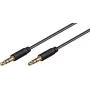 Garso kabelis MicroConnect AUDLL1.5 1,5 m 3,5 mm Kištukas-Kištukas Juodas
