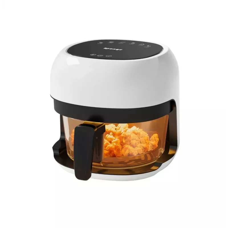Kepimo puodas Sponge Air Fryer stiklinis 4L skaidrus dizainas