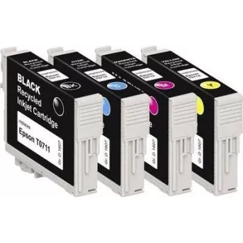 Basetech rašalinė, skirta Epson T0711, T0712, T0713, T0714, derinys juoda, žydra, rausva, geltona BTE107 1607,4005-126