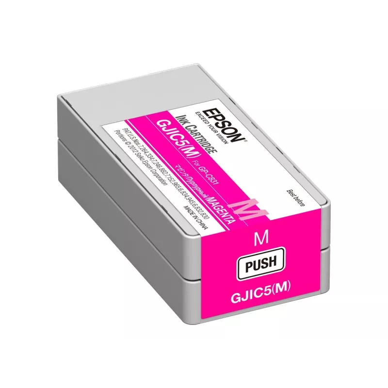 Originali Epson GJIC5(M) rašalo kasetė, rausva (magenta), skirta ColorWorks C831 (MOQ=10)