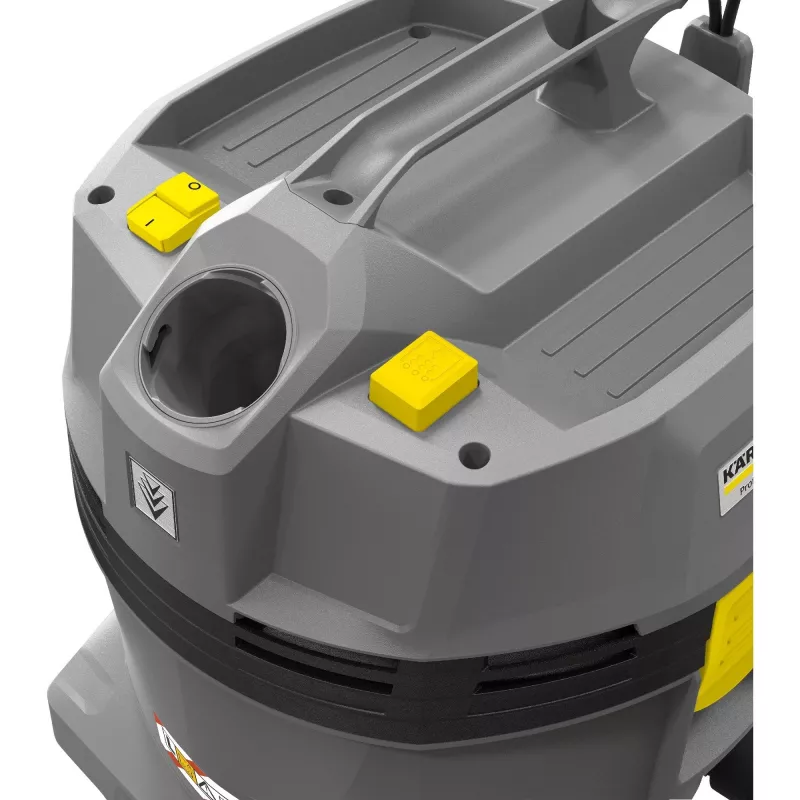 Šlapias ir sausas dulkių siurblys Kärcher NT 22/1 Ap L – 22 l, 1300 W, 25,5 kPa vakuumas, 71 l/s oro srautas, 1,9 m žarna, 6 m laidas