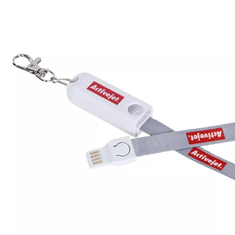Activejet lanyard su įkrovimo laidu 3-in-1 telefono įkroviklis