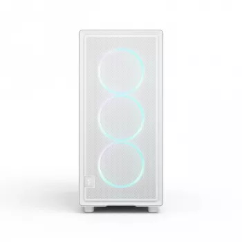 Fractal Design Epoch White TG RGB Clear Tint – baltas kompiuterio korpusas