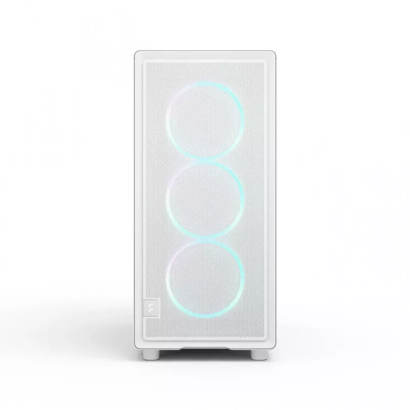 Fractal Design Epoch White TG RGB Clear Tint – baltas kompiuterio korpusas