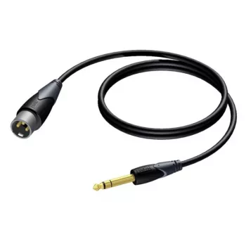 Procab XLR patinas į 6,3 mm (1/4 colio) stereo lizdą patinas kabelis 1,5 m