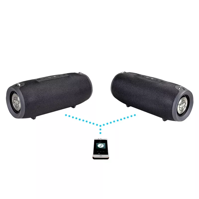 Nešiojamas Bluetooth garsiakalbis MANTA SPK15GO-BK, 20W, 3600 mAh, iki 8 val., Juodas