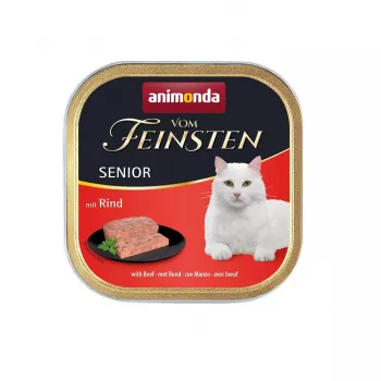Šlapias kačių maistas animonda Vom Feinsten Senior Beef 100 g