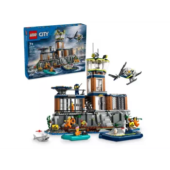 LEGO City Policijos nuovada Kalėjimo sala 60419 – 980 dalių, 7 minifigūrėlės, 370×400×160 mm
