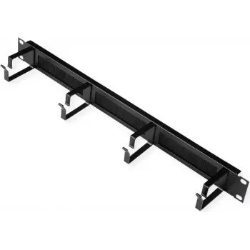 ROLINE 19 colių pataisų skydelis 1U su šepetėlių juosta 44x60mm juodas