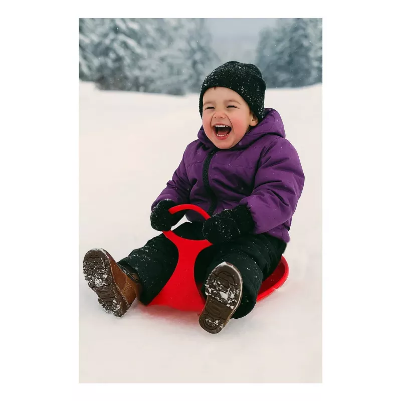 Raudonas plastikinis rogutės Jamara Snow Play Snow Glider 570×380×30 mm