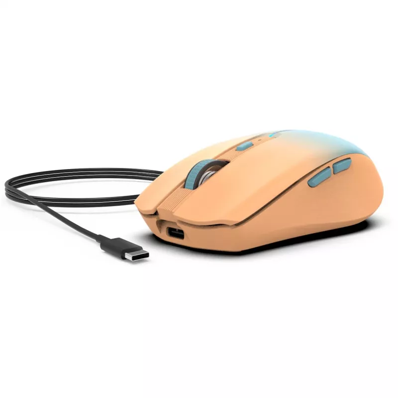 Cian Technology GmbH INCA Mouse IWM-511RT belaidė pelė su RGB apšvietimu, oranžinė