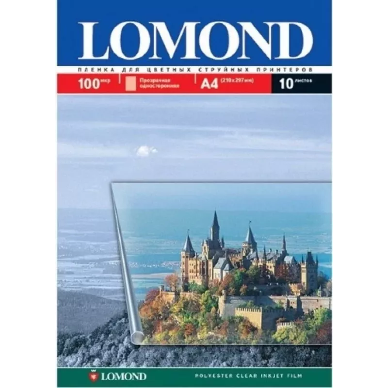 Lomond PET plėvelė rašaliniams spausdintuvams, skaidri, A4, 50 lapų