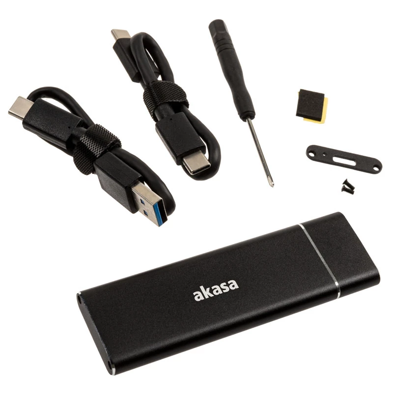 SSD dėklas Akasa AK-ENU3M2-02 Black M.2