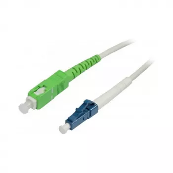 LWL-1-Fiber-Patchk. 3mtr.LC-SC(APC8Grad) - 9/125u - bevel - G657.A2 - Synergy21 -