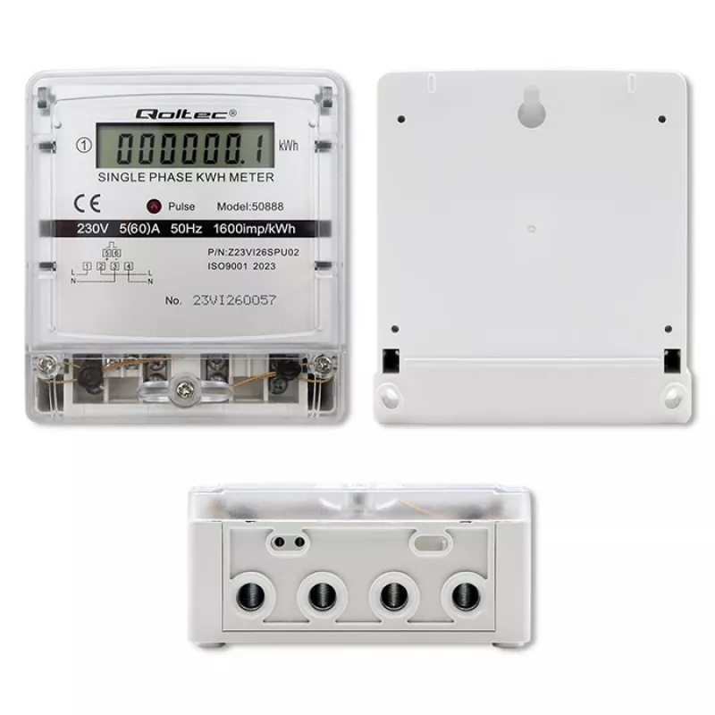 Vienfazis elektroninis elektros energijos skaitiklis 230V LDC