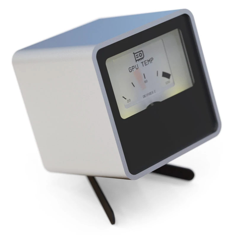 Streacom VU1-Dial Sidabrinis USB Type-C – besukamas valdiklis ventiliatoriams, RGB ir garsui