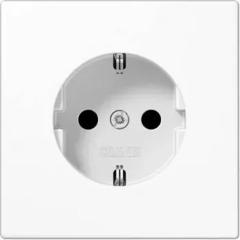 Įleidžiamas kištukinis lizdas Jung LS 1520 N Alpin White, Schuko, baltas