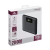 Power bankas Rivacase VA1090 — 20000 mAh, 77 Wh, bendra išvestis 100 W, 440 g