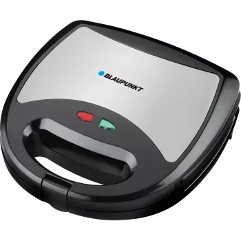 Blaupunkt SMS611 Sumuštinių keptuvė su nepridegančia danga, grotelių ir skrebučių funkcija, šaltojo lietimo korpusas, juoda/sidabrinė (SMS611)