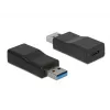 DeLOCK 65696 USB 3.1 Gen 2 Type-A į Type-C keitiklis, juodas