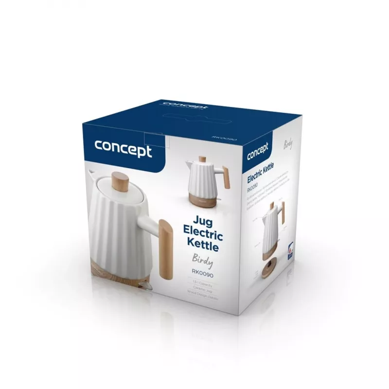 Concept RK0090 Keraminis elektrinis virdulys 1,5 l Baltas