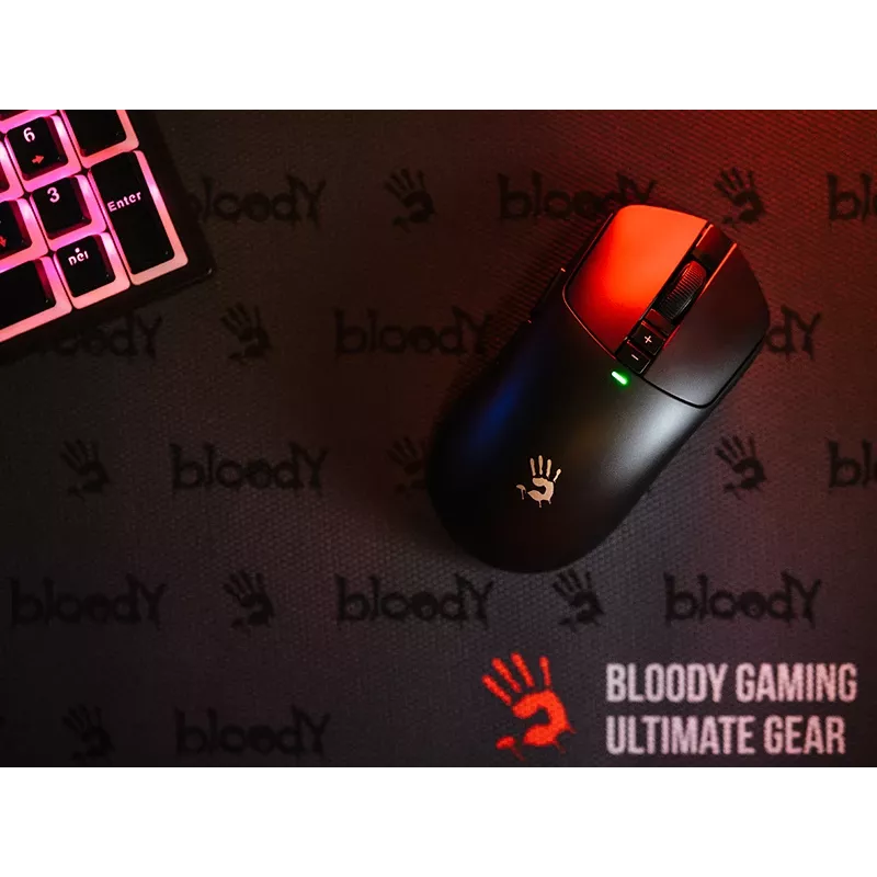 A4TECH BLOODY Pelė R72 ULTRA BELAIDĖ 2.4G+USB Juoda