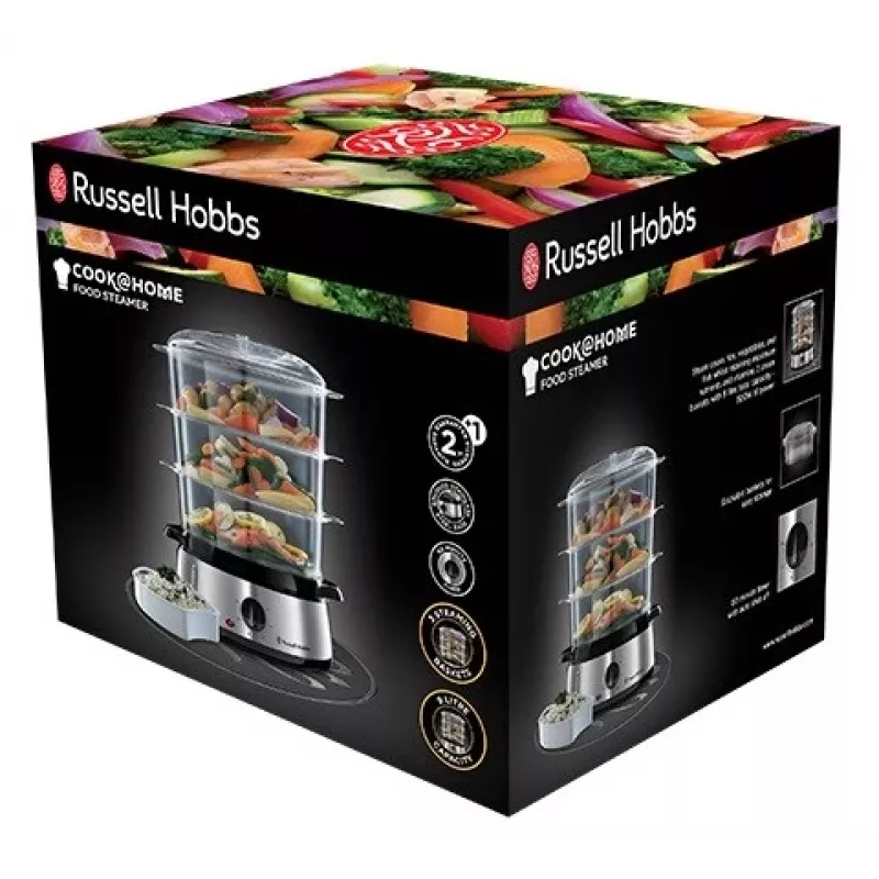 Garinis puodas Russell Hobbs 19270-56, 3 krepšeliai, 9 L, 800 W, nerūdijantis plienas
