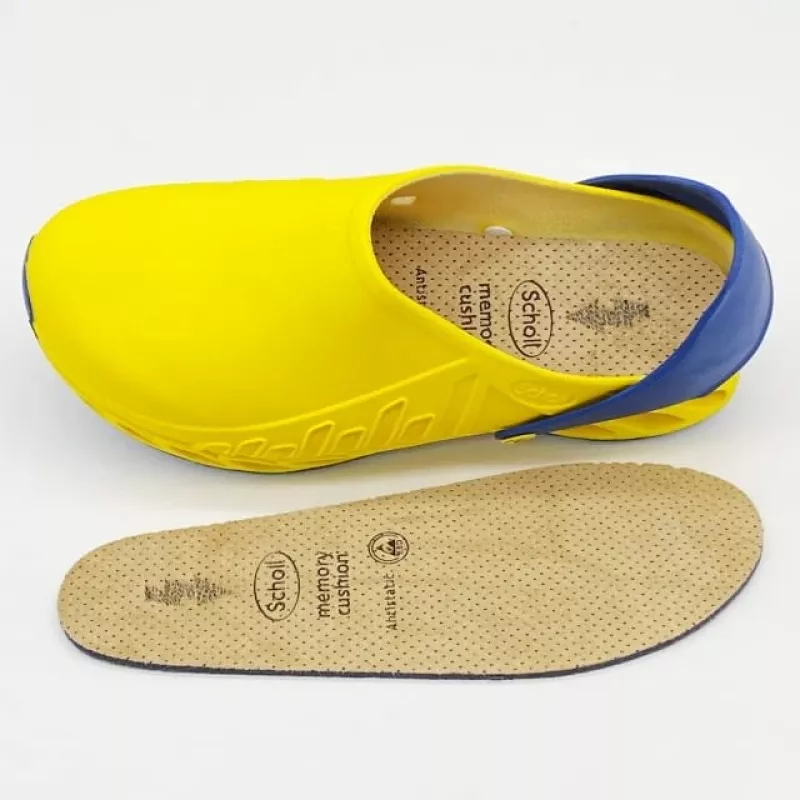 Scholl Evoflex – unisex medinukai geltoni, 38 dydis