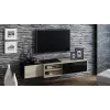 Cama TV spintelė SIGMA1 180 sonomos ąžuolas/juodas blizgus