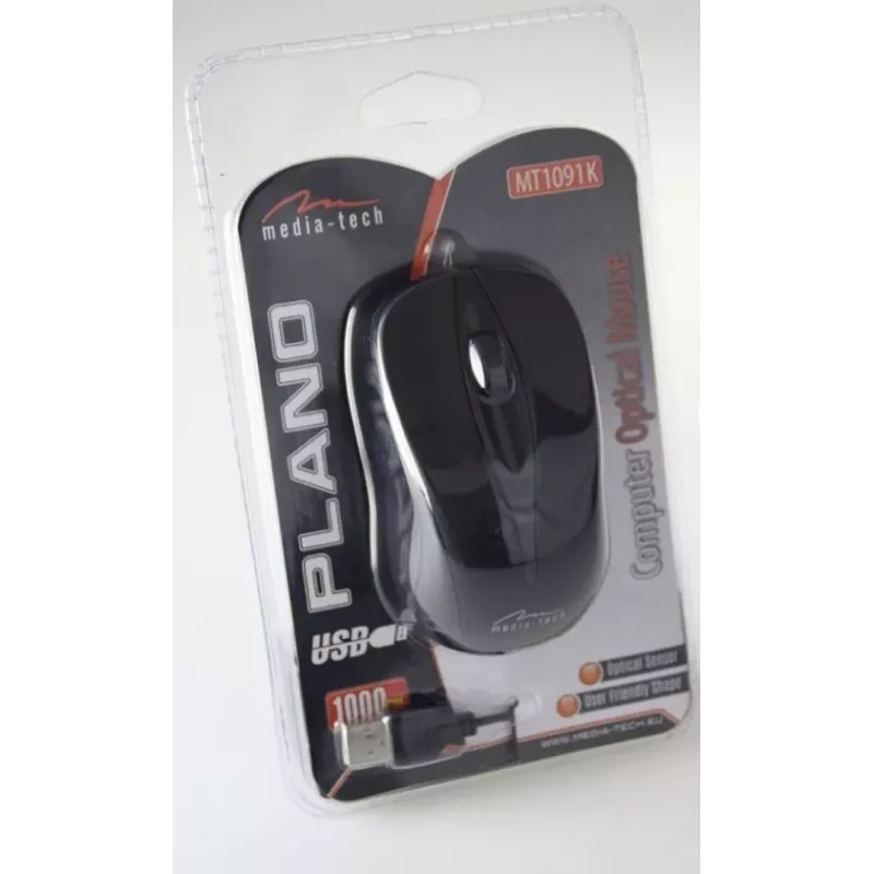 Pelė Media-Tech PLANO Office USB Type-A