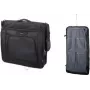 Drabužių dėklas LIGHTPAK 46131 – poliesteris, juodas, nuimamas peties diržas