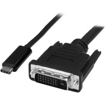 Microconnect USB3.1CDVI18B 1,8m USB C į DVI-D juodas vaizdo kabelis-adapteris