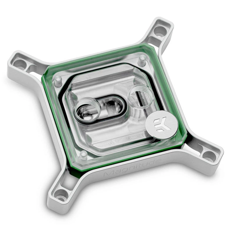EK Water Blocks EK-Quantum Magnitude Accent žalias anoduoto aliuminio vidinis rėmelis