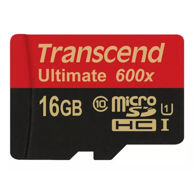Transcend microSDHC MLC 16GB Class 10 UHS-I 600x su SD adapteriu