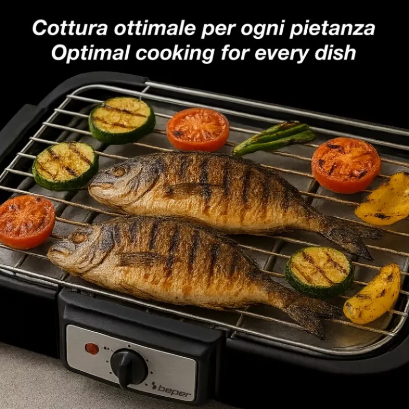 Elektrinė kepsninė Beper P101BBQ001