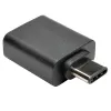 Eaton Tripp Lite Series USB 3.1 Gen 1.5 adapteris USB-C į USB Type A M/F 5 Gbps planšetei ir išmaniajam telefonui - USB adapteris - USB Type A (mot.) į 24 pin USB-C (vyr.) - USB 3.1 - Juodas (U428-000-F)