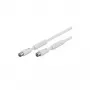 Wentronic 50725 Koaksialinis kabelis baltas