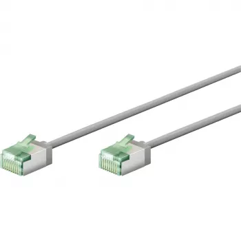 Goobay Ultra-Flexible CAT 8.1 Patch Cable slim U/FTP pilkas - itin trumpas kištukas 99,9% (74345)