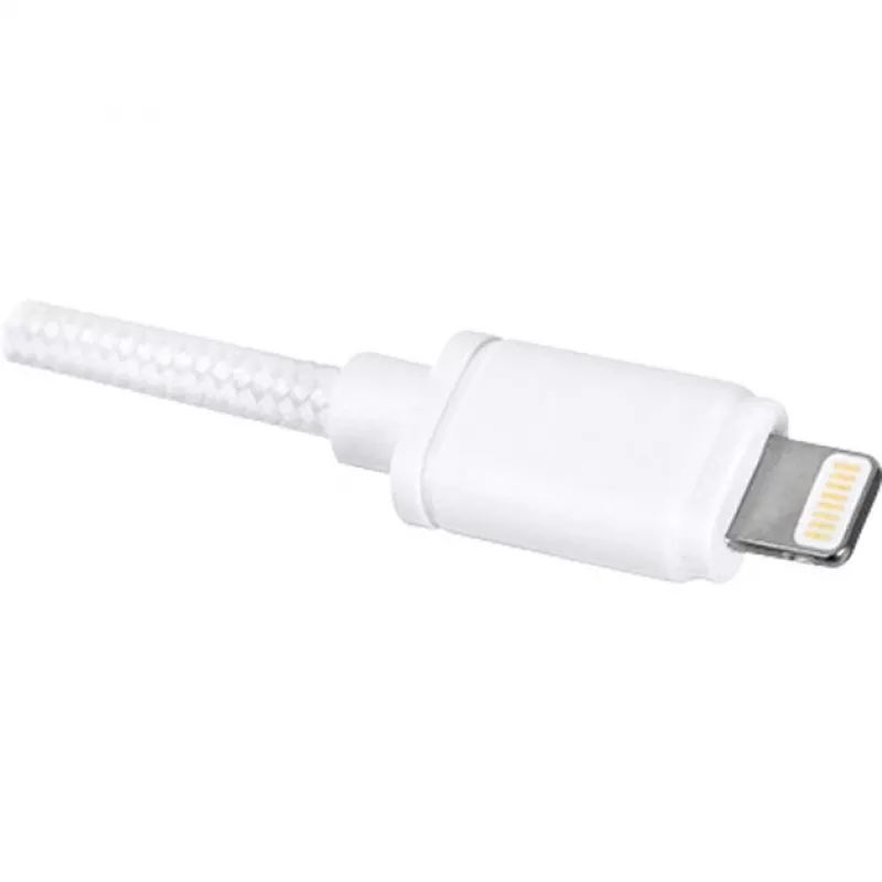 USB 2.0 adapterio laidas, USB-A kištukas > Lightning kištukas (baltas, 2,0 metro)