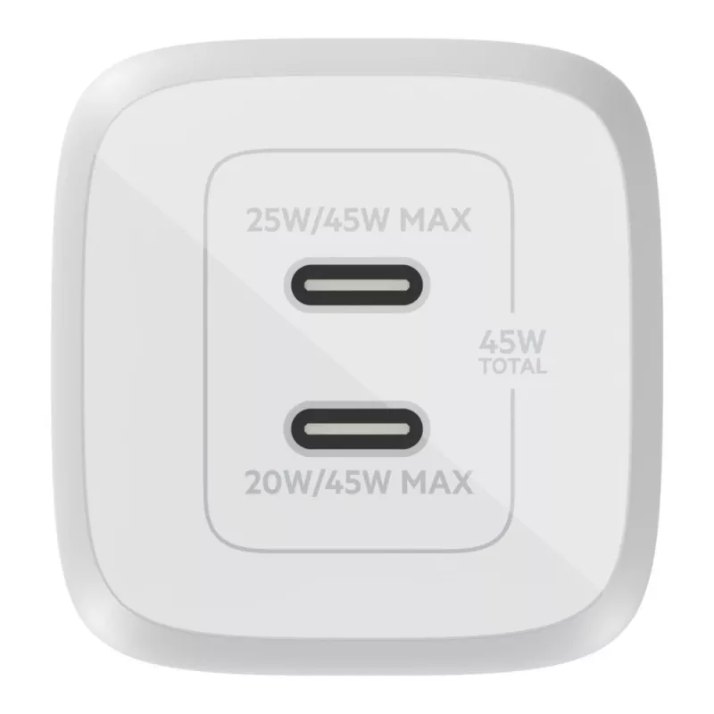 Belkin WCH011vfWH belaidis greitasis AC įkroviklis nešiojamam kompiuteriui, išmaniajam telefonui, planšetei, balta spalva, vidaus naudojimui