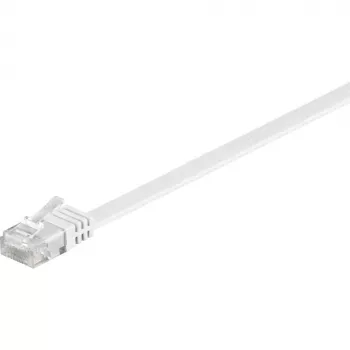 Wentronic Goobay CAT 6 plokščiasis laidas, U/UTP, baltas, 2 m – varinė gysla (95152)