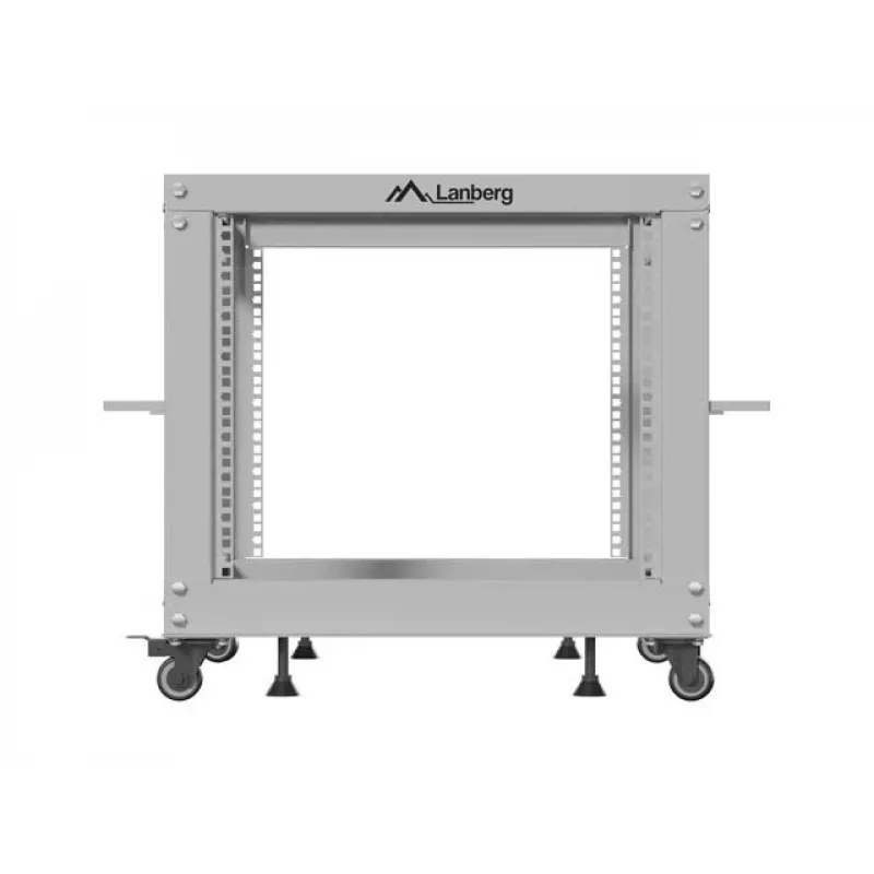 Atviras stovas Rack 19 9U 600x600-1100 reguliuojamas pilkas