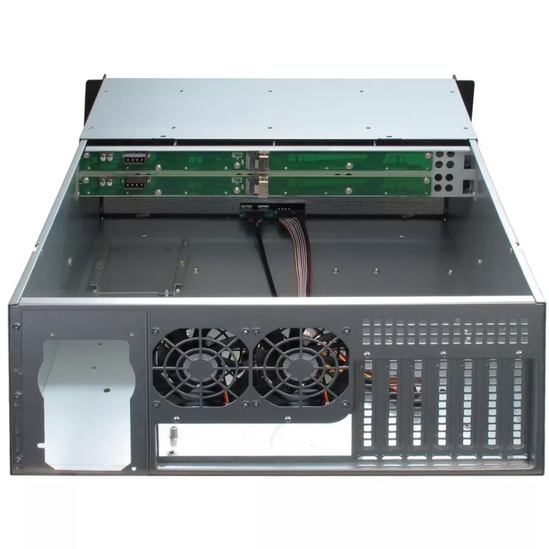 Serverinis korpusas Inter-Tech 4U-4408 Rack juodas, sidabrinis
