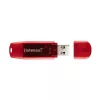 USB atmintukas Intenso 128 GB USB-A 2.0 Raudonas Skaidrus