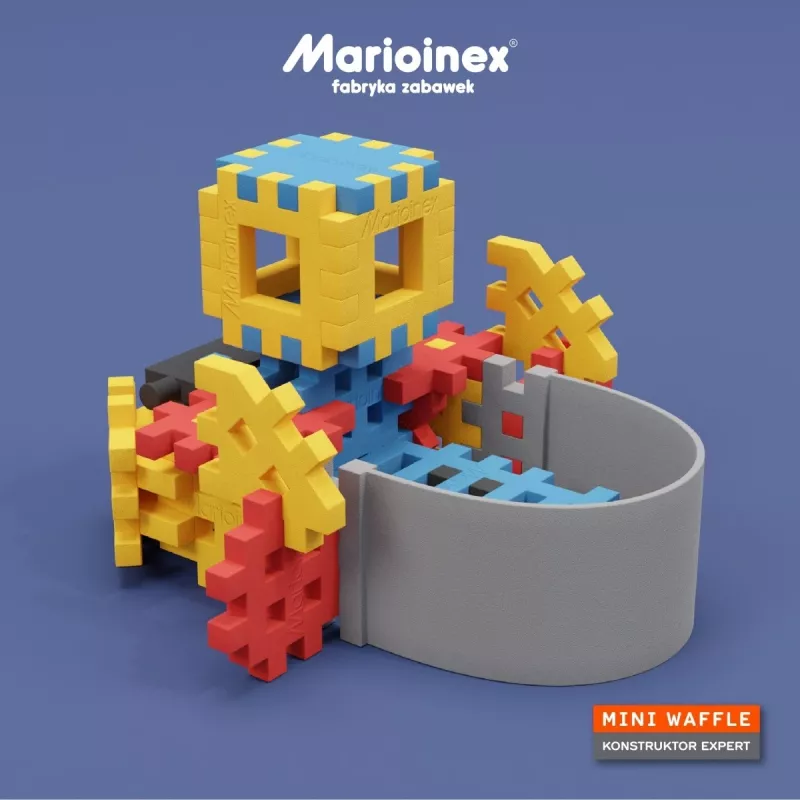Konstruktorius Marioinex Mini Waffle Constructor – 141 detalė, įvairiaspalvis, nuo 5 metų
