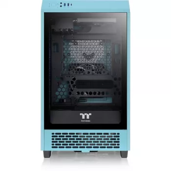 Thermaltake The Tower 200 turquoise kompiuterio korpusas su grūdintu stiklu