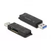Card Reader DeLOCK SuperSpeed USB SD, Micro SD, MS