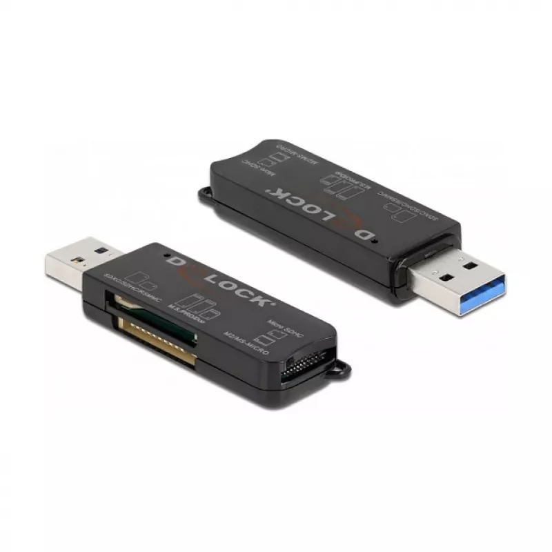 Card Reader DeLOCK SuperSpeed USB SD, Micro SD, MS