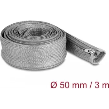 Braided apsauginis vamzdelis DeLOCK 20838 3 m x 50 mm pilkas